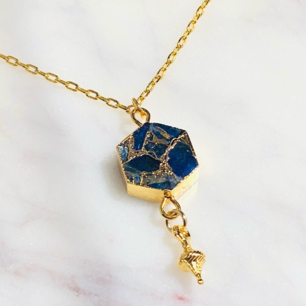 Sapphire Gold Necklace